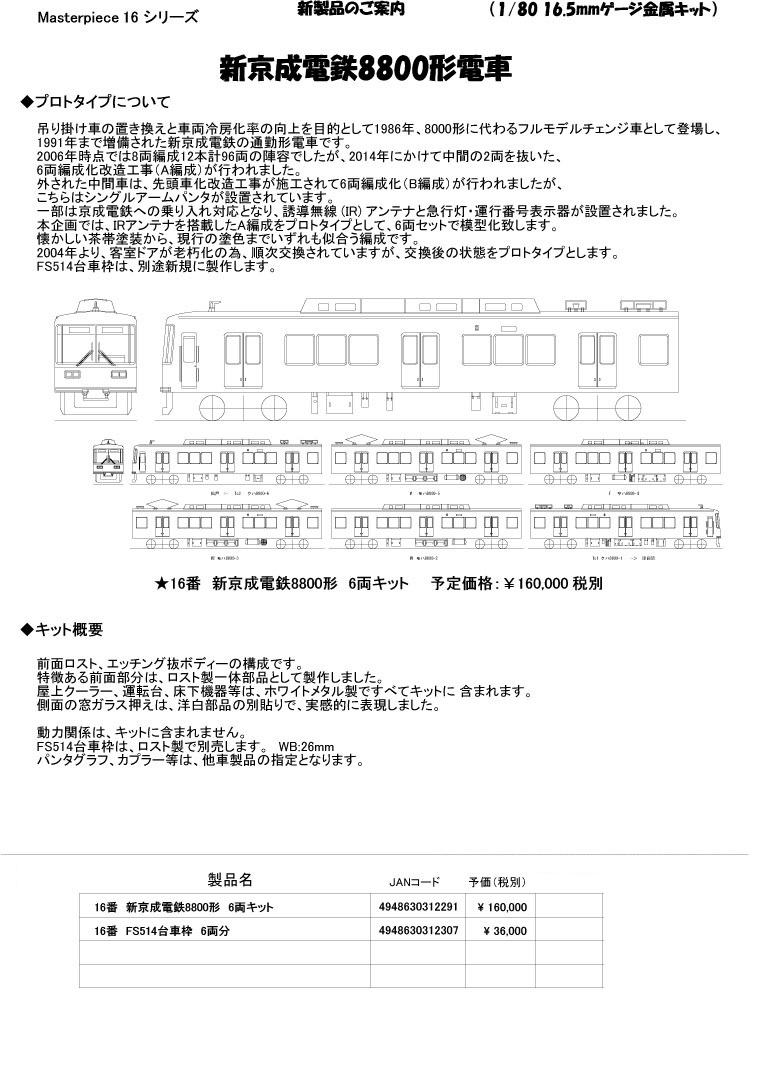 大手私鉄キット - エコーモデルOfficial Web Site